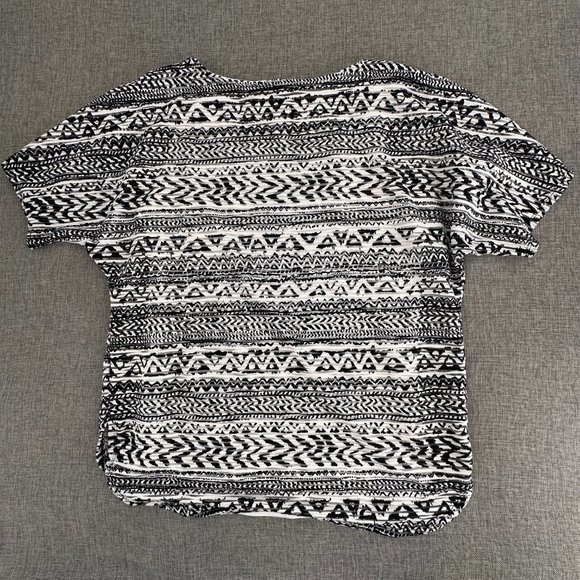 NY Collection Short Sleeve Top Petite Small Lined Tank Underneath Stretch Textur - Picture 11 of 15